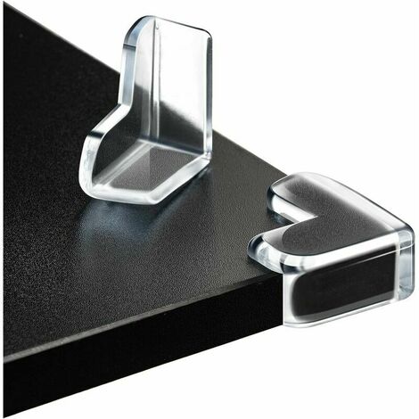 Baby Table Corner Protector, 12 Pieces Transparent Corner Protectors, Baby Table Corner Safety, Soft, Comes with Replacement Stickers