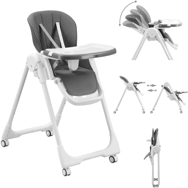 Chaise Haute pour Bébé / Enfant en Plastique - Tippy en Stardust - Baby Vivo