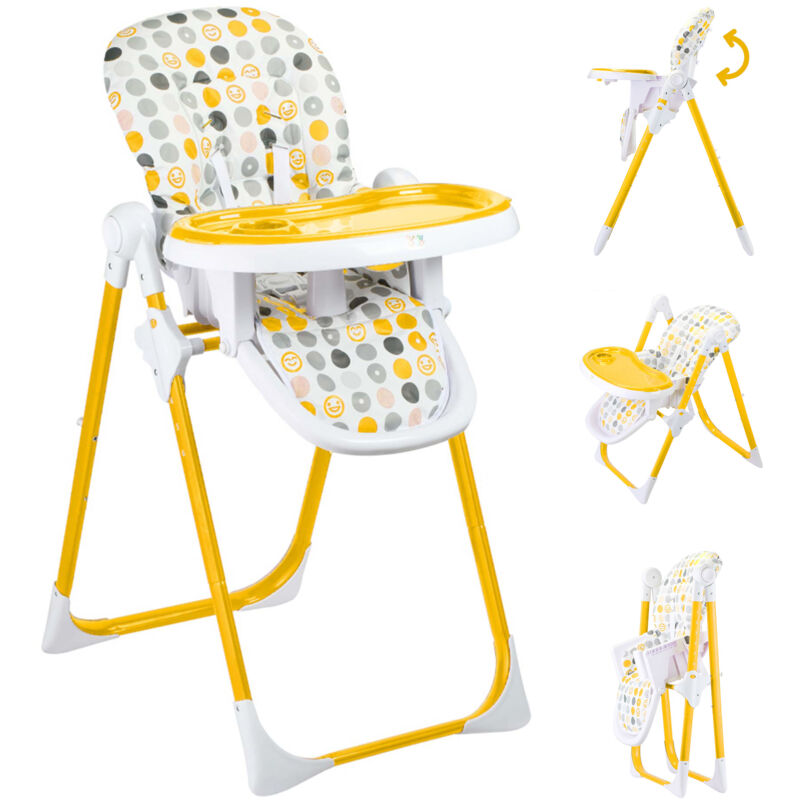 Baby Vivo Chaise Haute pour Bébé / Enfant en Plastique - Tippy en Orange