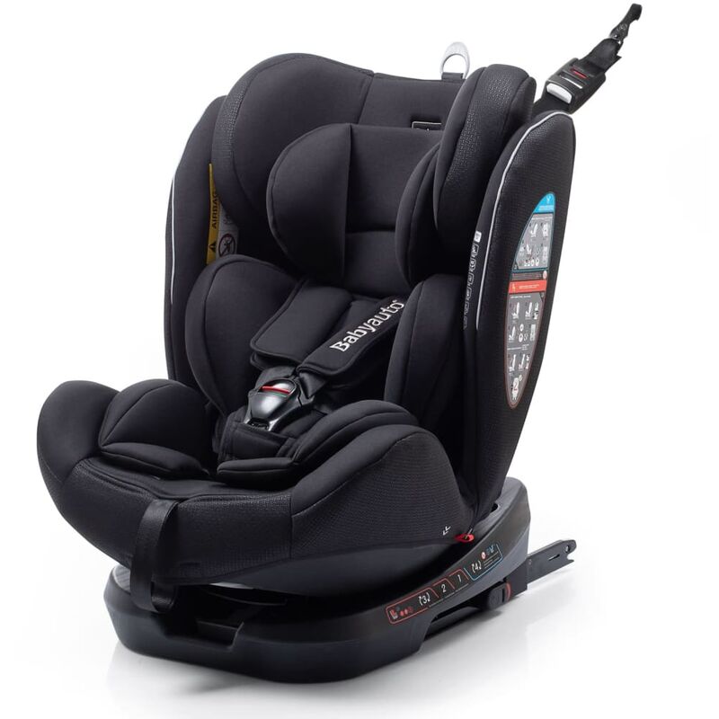 

Babyauto Silla para coche de bebé Biro D Fix 0 + 1 + 2 + 3 negro - Negro