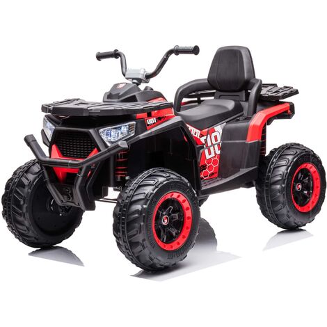 Quad per bambini elettrico, 12V, con fari funzionanti e pedale