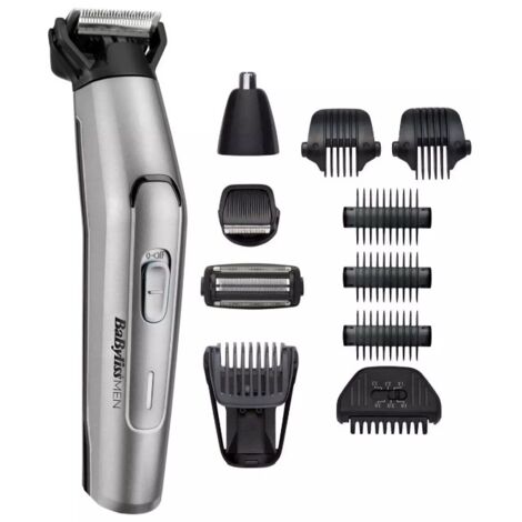Babyliss MT861E Ultimate Control 11in1 Multitrimmer in titanio Nero/Acciaio inossidabile