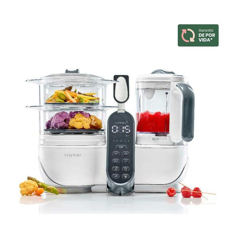 

Robot multifunción Nutribaby (+) Blanco Babymoov Gris Industrial - Blanco