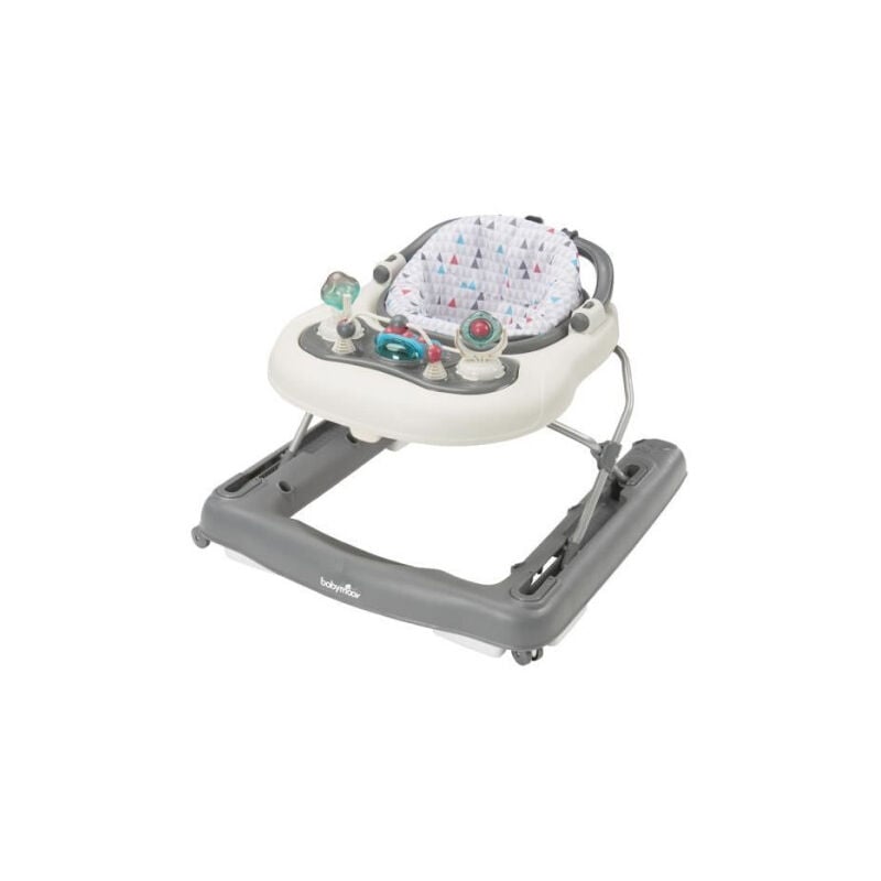 Baby Moov - babymoov Trotteur-Pousseur bébé - Evolutif - Pliage compact - Musical, Zinc