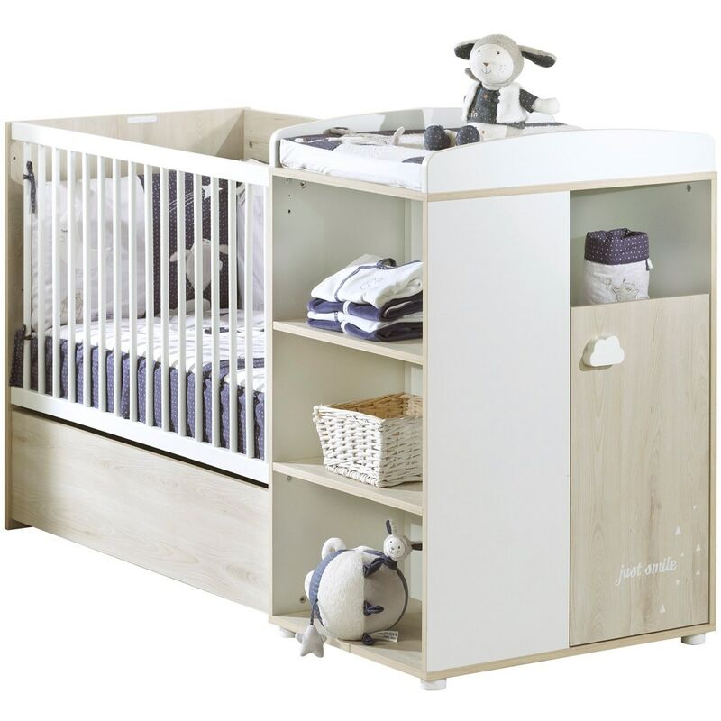 Les Tendances - Lit Combiné 120x60 Evolutif en 90x190 en bois