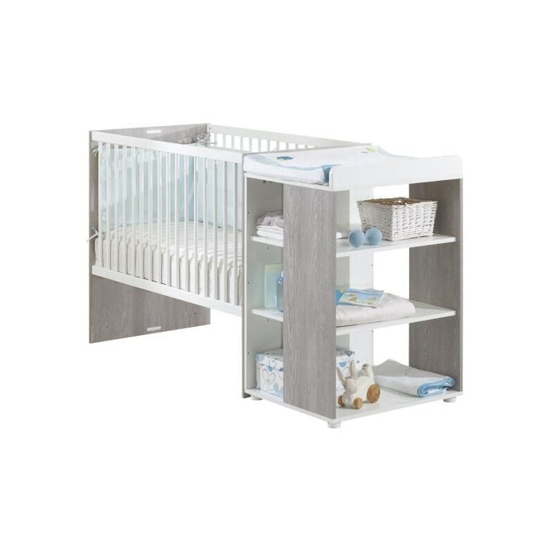 Babyprice Lit Bebe Sitta Combine Evolutif 120x60 cm