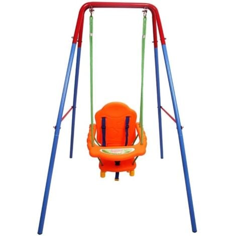 AQRAU Babyschaukel Schaukelgestell mit Gestell 3-in-1 Schaukel outdoor - Einfach zu Montieren