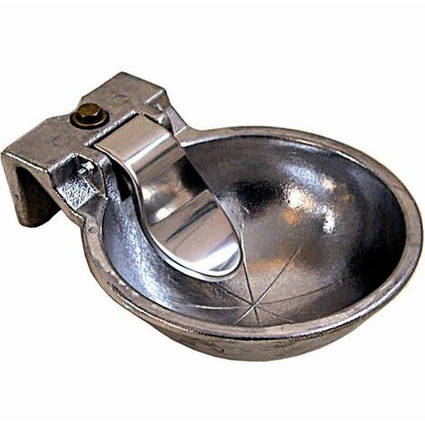 Bac à abreuvoir pour chevaux en aluminium sous pression avec valve en laiton