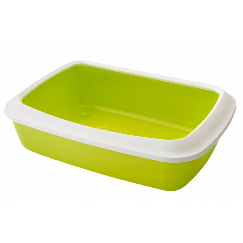 Bac litière IRIZ42, citron vert, 42 x 31 x 12.5 cm, pour chat