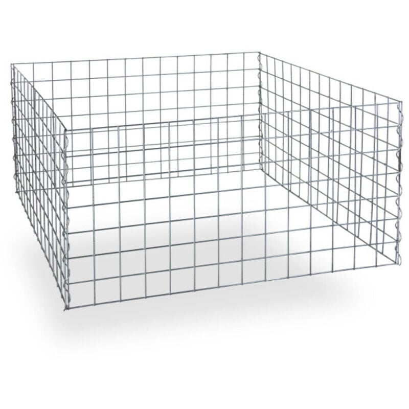 Dema - Bac à compost en métal galvanisé 107 x 107 x 54 cm