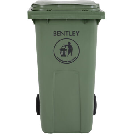 Bac à déchets RS PRO Vert en Plastique, 1070mm x 580mm x 740mm ( Prix pour 1 )