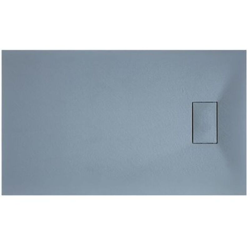 Bac à douche gris effet pierre en smc rectangulaire mod. Strong 90x140 cm
