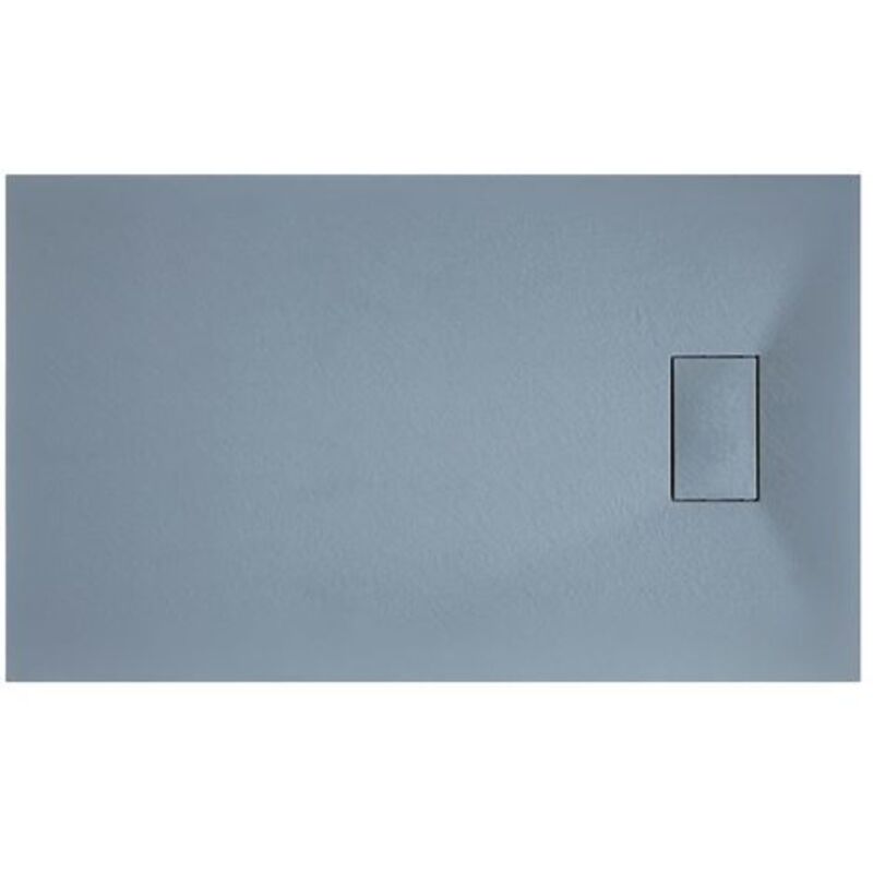 Bac à douche gris effet pierre en smc rectangulaire mod. Strong 90x160 cm
