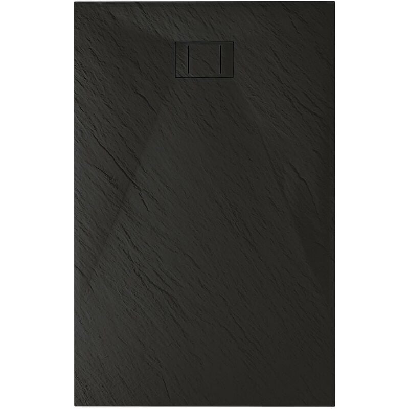 Idralite - Bac à douche anthracite effet pierre mod. Blend 70X150 cm rectangulaire