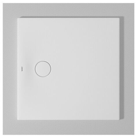 Bac à douche DU Tempano. carré 800x800mm. Blanc. Antidérapant