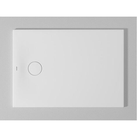 Bac à douche DU Tempano. rectangle 1000x700mm. Blanc. Antidérapant