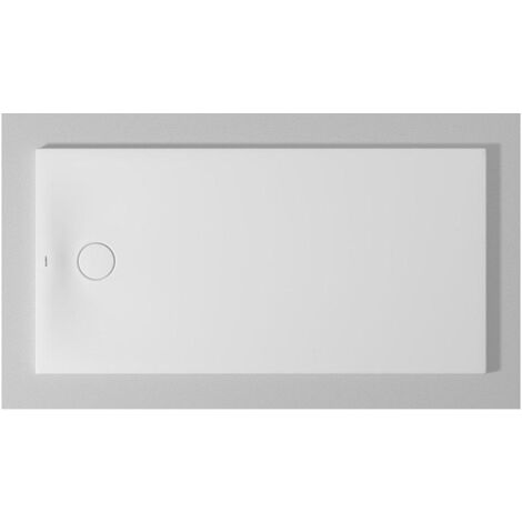 Bac à douche DU Tempano. rectangle 1500x750mm. Blanc. Antidérapant