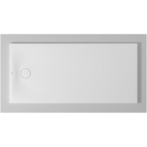 Bac à douche DU Tempano. rectangle 1600x750mm. Blanc. Antidérapant