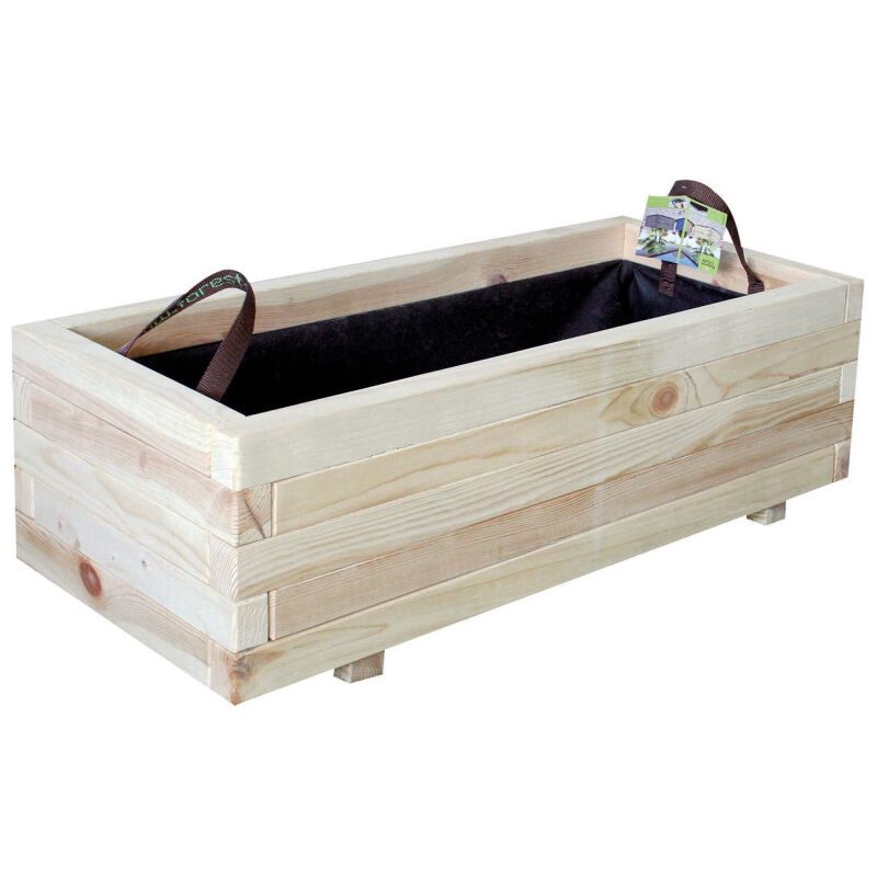 Bac à fleurs en bois 70 x 30 x 28 cm Bardane