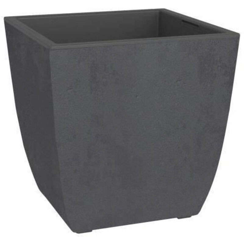 poétic Pflanzgefäß BASALT Diva, eckig, 435 mm, anthrazit