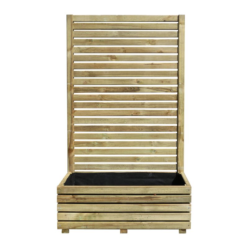 Bac à fleurs occultant en bois küb