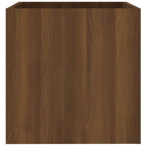 Bac à fleurs,Jardinière Chêne marron 40x40x40 cm Bois d'ingénierie -37713