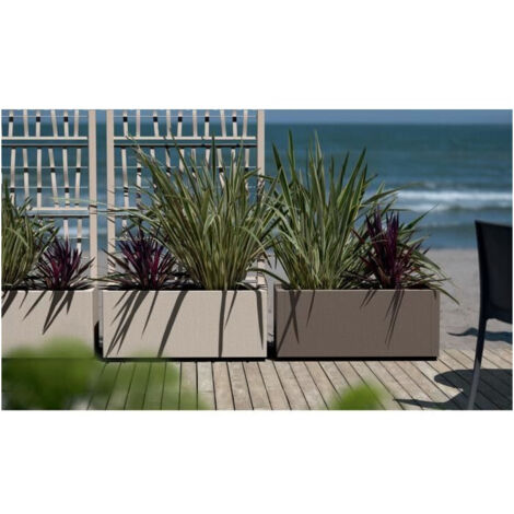 Bac a flor Ethica rectangular 80 cm verde