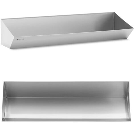 ROYAL CATERING Bac à frites Inox 100 x 30 cm compatible lave-vaisselle Réserve-frites inox
