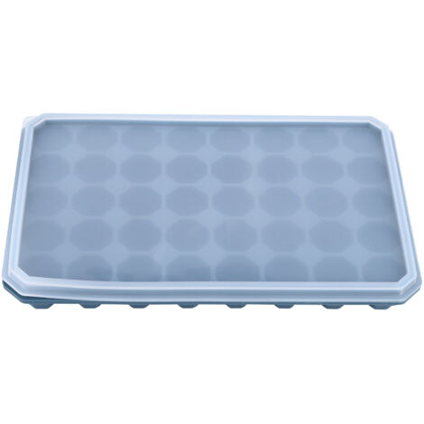 Bac à glaçons en silicone 40 cases avec couvercle amovible - Accessoire cuisine noir et vert