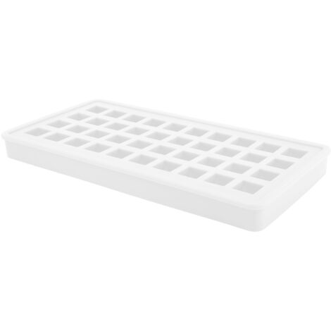 Bac à glaçons en silicone 40 cases, moule à glaçons carrés transparent pour accessoires de cuisine DIY