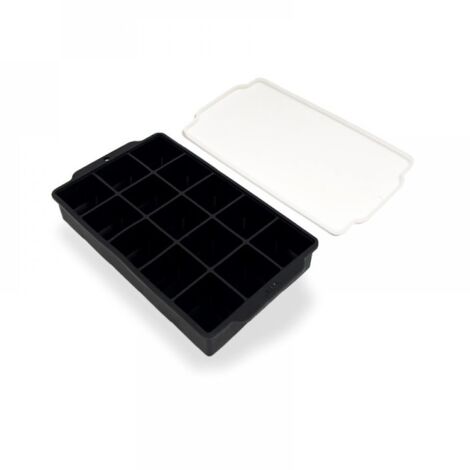 Bac à glaçons, lot de 2 bacs à glaçons en silicone, grand format carré - Bac à glaçons, lot de 2 bacs à glaçons en silicone, grand format carré