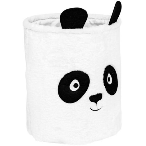 Bac à Jouets "Panda" 40cm Blanc & Noir