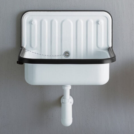 Bac à laver acier blanc 51 x 36 x 36.5 cm Alape