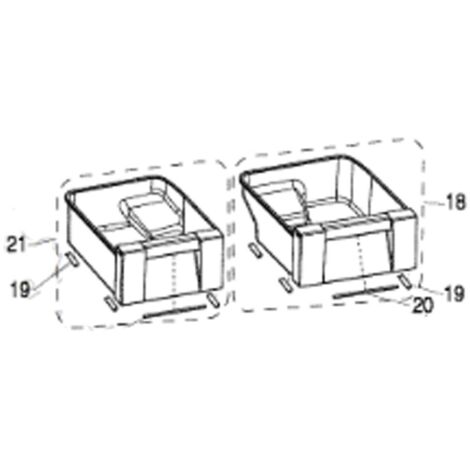 Bac à légumes (repère 21) d'origine (481010880116, C00496045) Réfrigérateur, congélateur ARISTON HOTPOINT, INDESIT