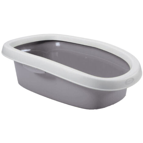 Bac a litière sprint 20, gris pierre 39 x 58 x 17 h  pour chat - zolux
