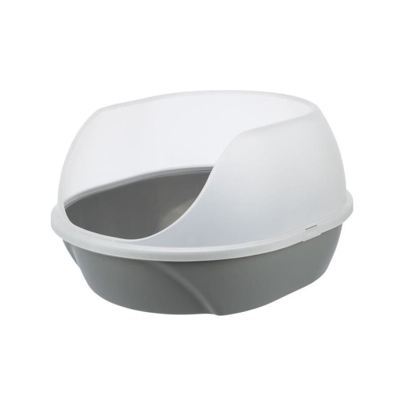 Trixie - Bac a litiere Simao - Haut rebord - 48 × 30 × 58 cm - Gris