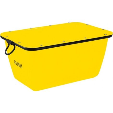 Bac à mortier 200 L, jaune grutables