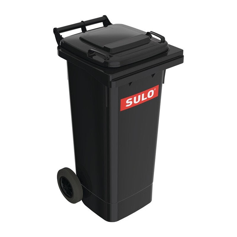 Bac à ordures 80 l hdpe gris anthracite mobile, selon en 840 Sulo