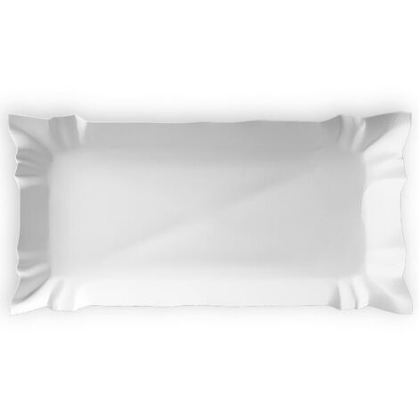 Bac à papier blanc 14 x 25 cm, lot de 100