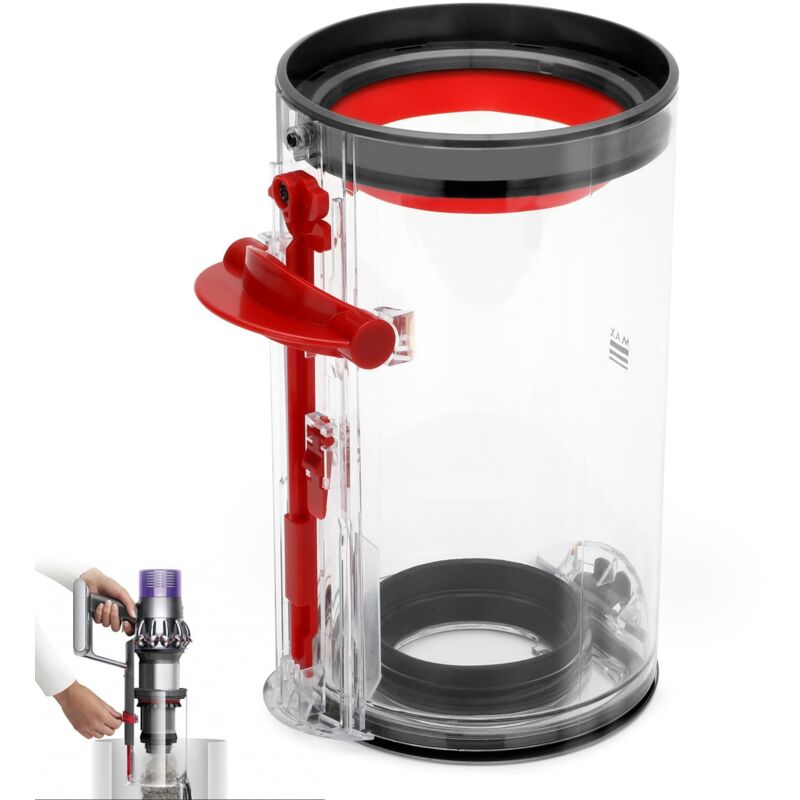 Bac à Poussière Transparent de Haute Qualité pour Dyson Aspirateurs V11 V15 SV14 SV15 SV22, pour Dyson V11 V15 SV14 SV15 SV22 Accessoires Aspirateur,