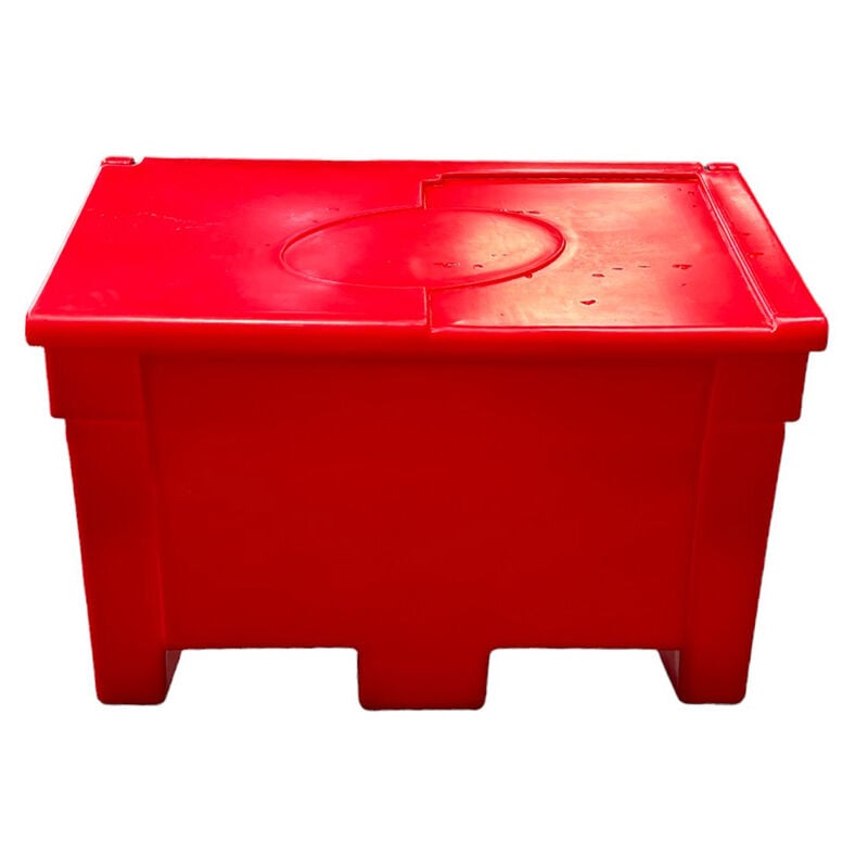 Plast'up Rotomoulage - Bac à sable 200l+pelle-Rouge-50cm - Rouge