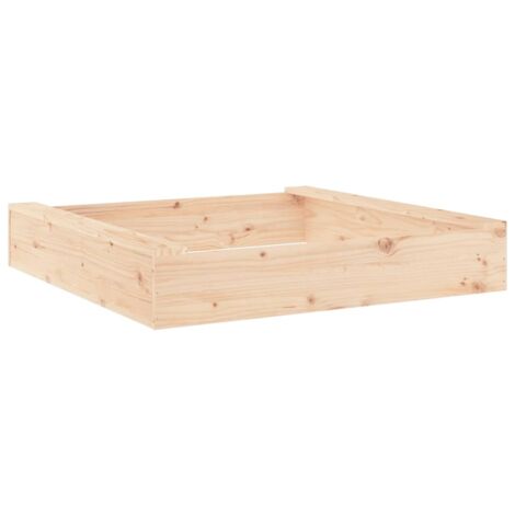 Bac à sable avec sièges carré bois de pin massif CFW62434