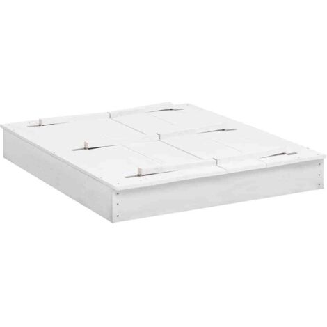 Bac à sable Bois de sapin Blanc 95x90x15 cm CFW71546