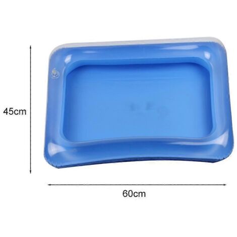 Bac à sable gonflable en PVC 2024 pour enfants, idéal pour les activités de sable. Alternative au bac à sable, tapis ou table à sable (bleu).