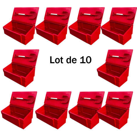 Bac à sable incendie/ à sel de déneigement 100l + pelle- lot de 10