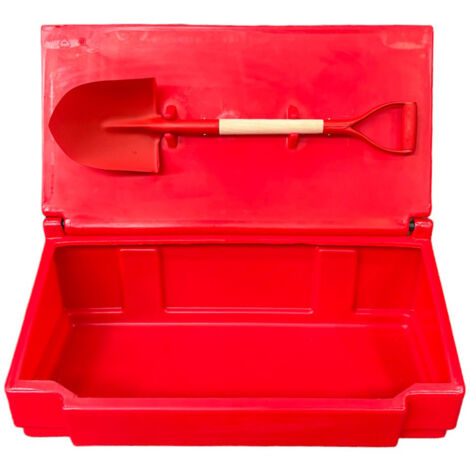 Bac à sable incendie/ à sel de déneigement 50l + pelle