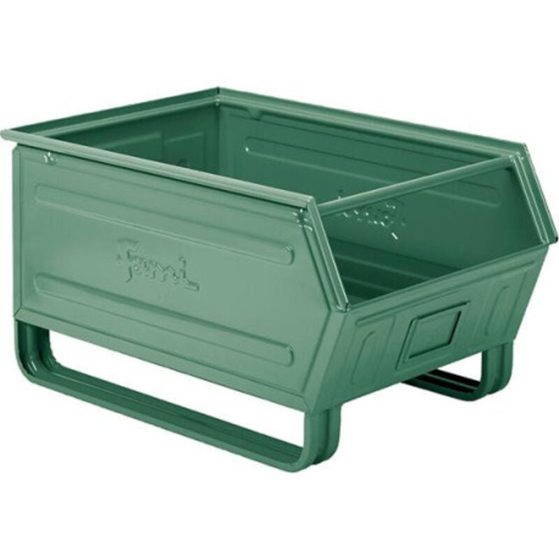 Bac acier GR.5 vert RAL6011 mm B-450 T-700 H-390