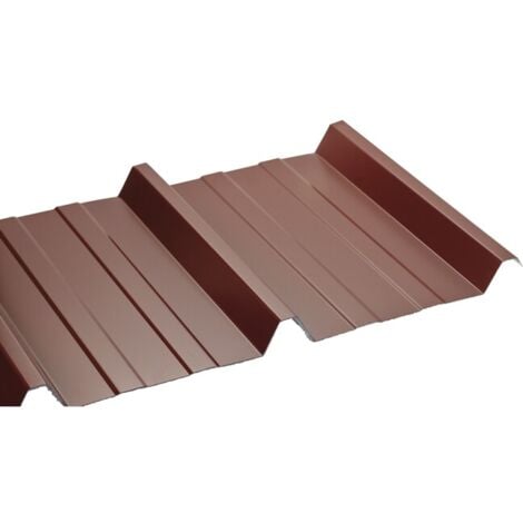 Bac acier laqué - Régulé 1045 0.63mm - Coloris - Rouge 8012, Largeur - 105 cm, Longueur - 200 cm
