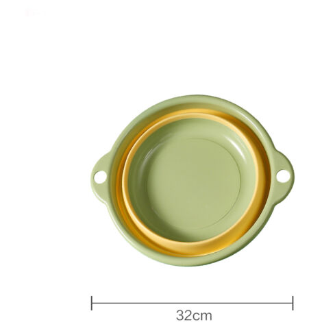 [Bac] [Basin Wash] [Folding Portable PP TPR] [Green]