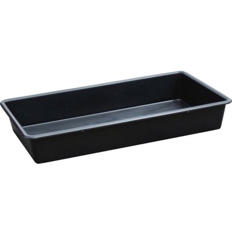 Bac collecteur PE pour petits récipients 100x55x15cm, 65,5L 100% PE, résistant aux produits chimiques